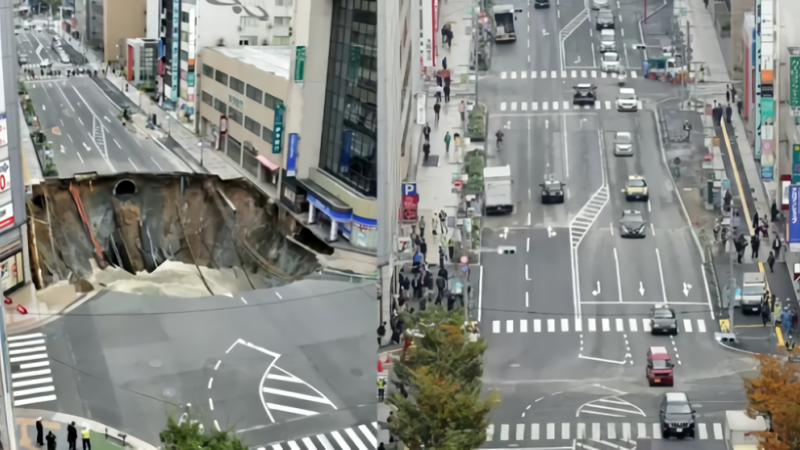 El agujero gigante que Japón reparó en menos de una semana ha ... - Gizmodo en Español