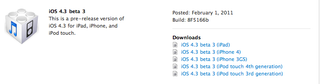 Illustration for article titled iOS 4.3 Beta 3 Now Available to Apple Developers