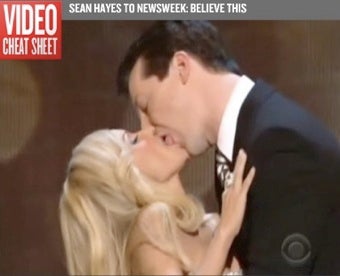 Illustration for article titled Watch Sean Hayes Make Out With Kristin Chenoweth