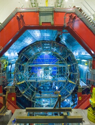 Illustration for article titled Undeterred by Time-Traveling Saboteurs, the LHC Begins Colliding