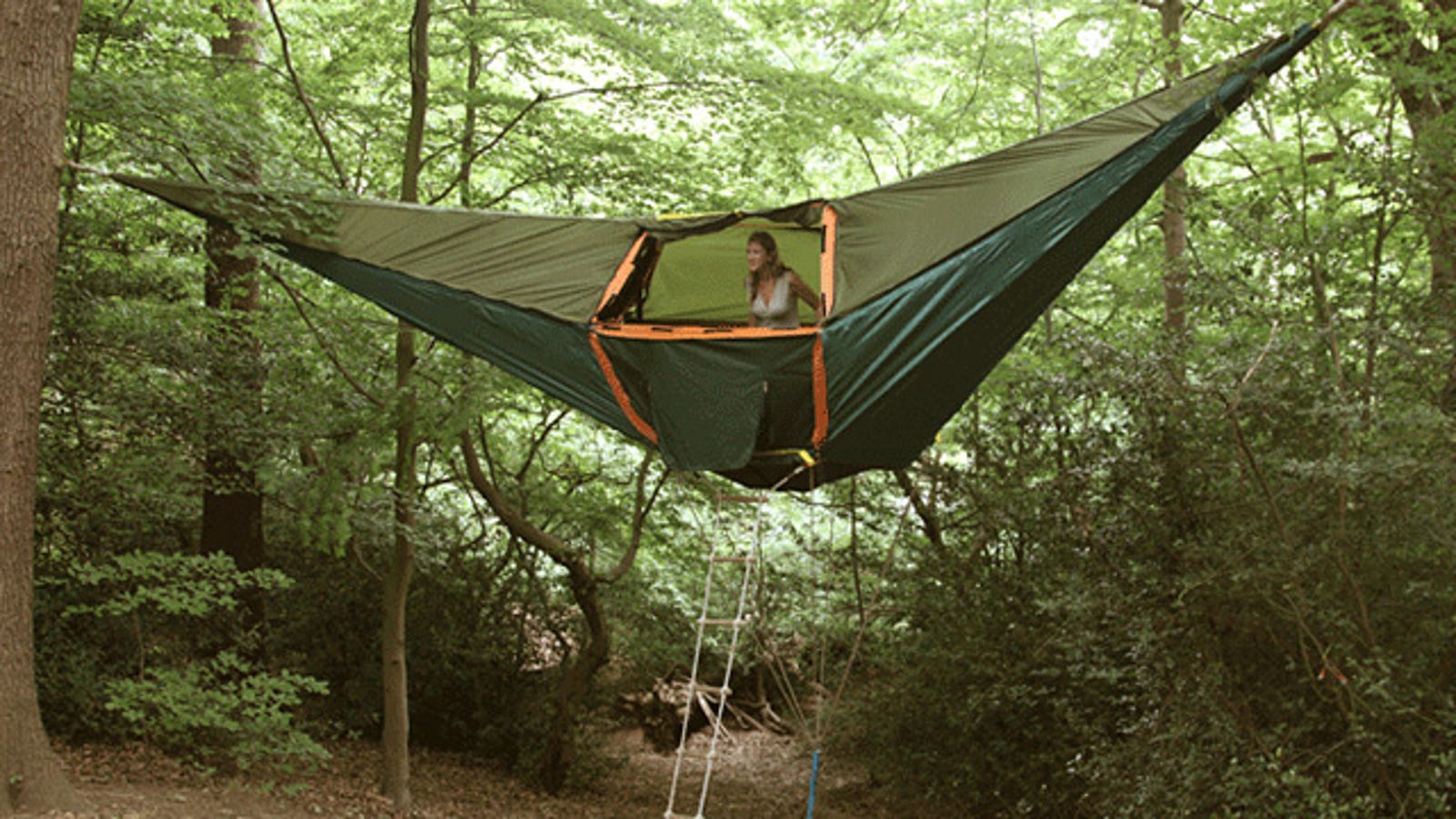 This Hammock Tent Is Like A Swanky Hanging Three Bedroom