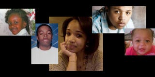 Heaven Sutton (ABC); Hadiya Pendleton (ABC7 News); Derrion Albert (Getty); Jonylah Watkins (family photo); Blair Holt (memorial)