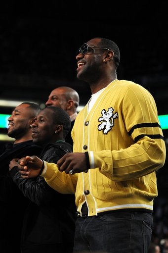 Illustration for article titled LeBron James and His Yellow Cardigan Vow to Save the Pitiful Dunk Contest