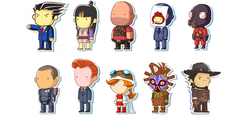 scribblenauts unmasked characters list