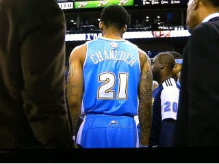Illustration for article titled Wilson Chandler Is Making A (Misspelled) Name For Himself