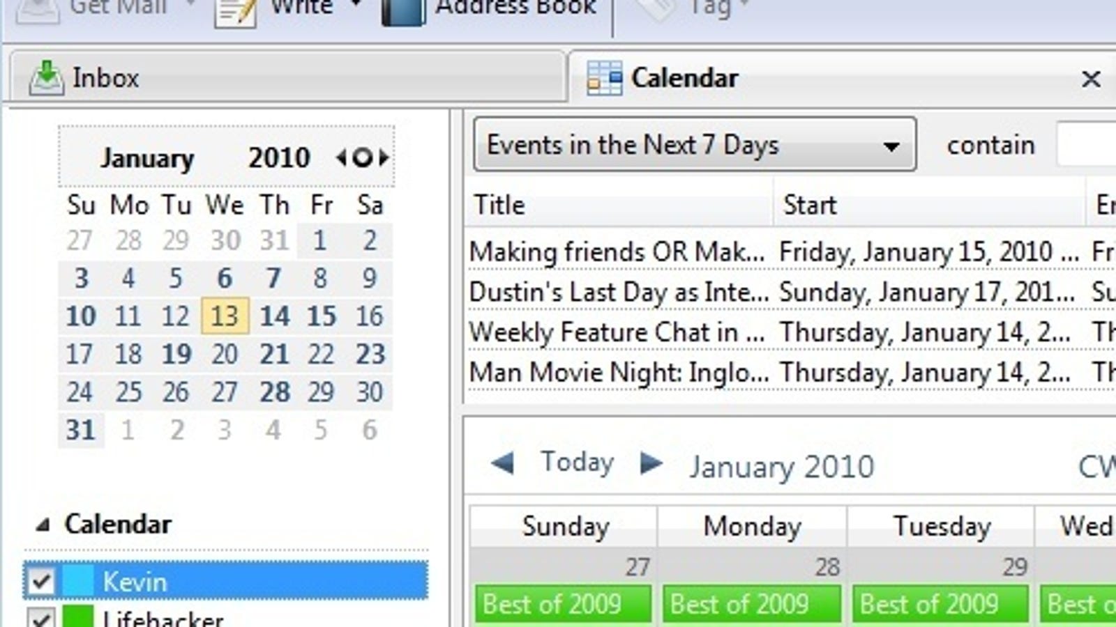 Lightning Beta Brings Calendars Back to Thunderbird 3