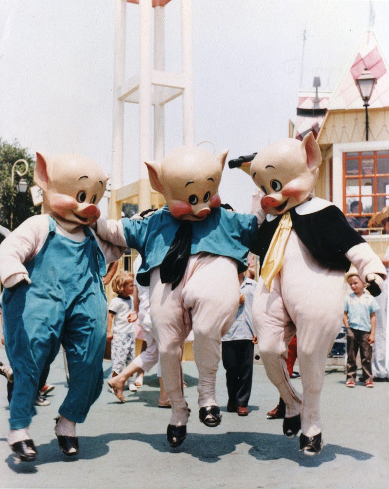 Vintage Disneyland character costumes were the fabric of nightmares