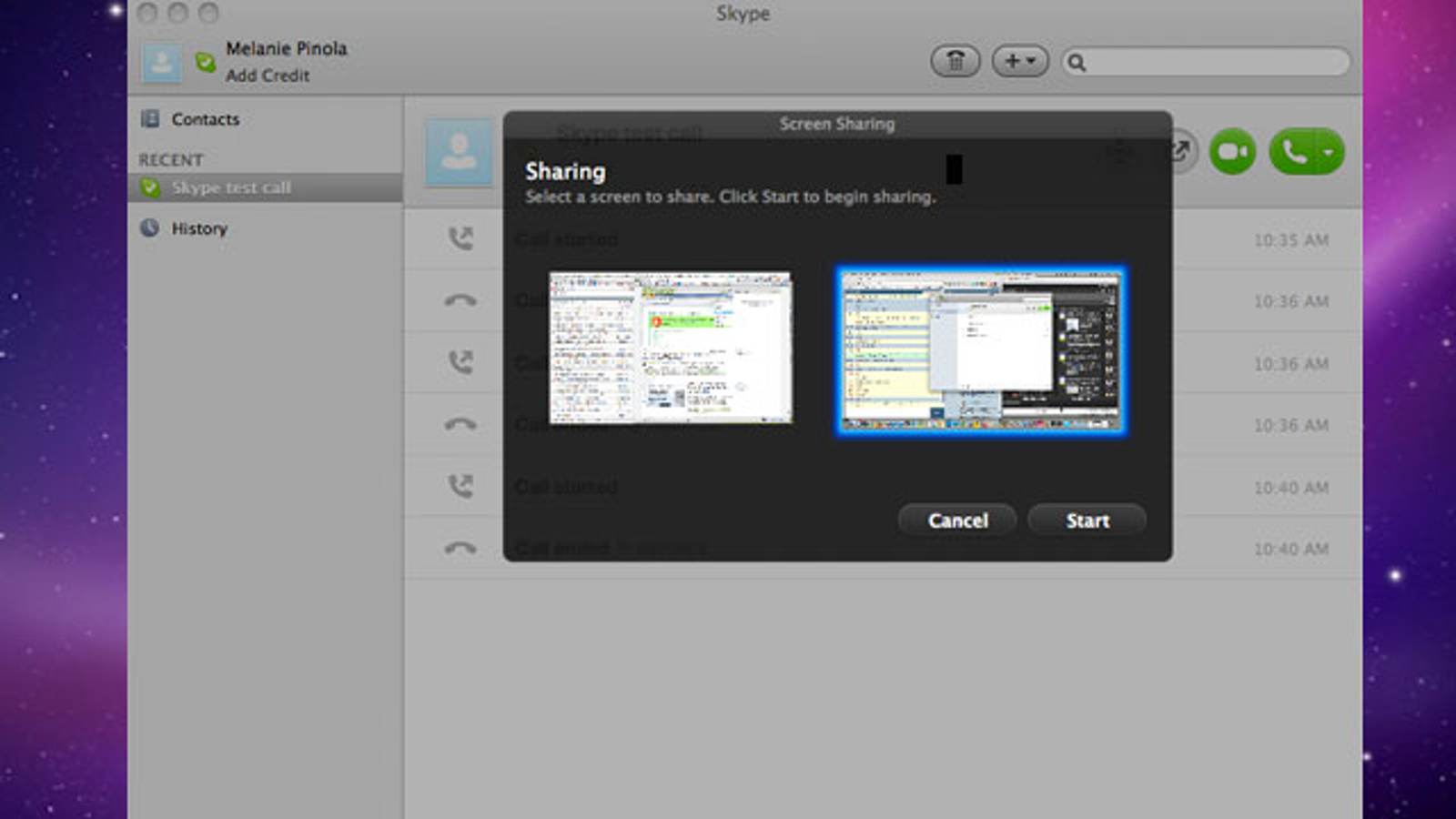 how to screen share on skype mac