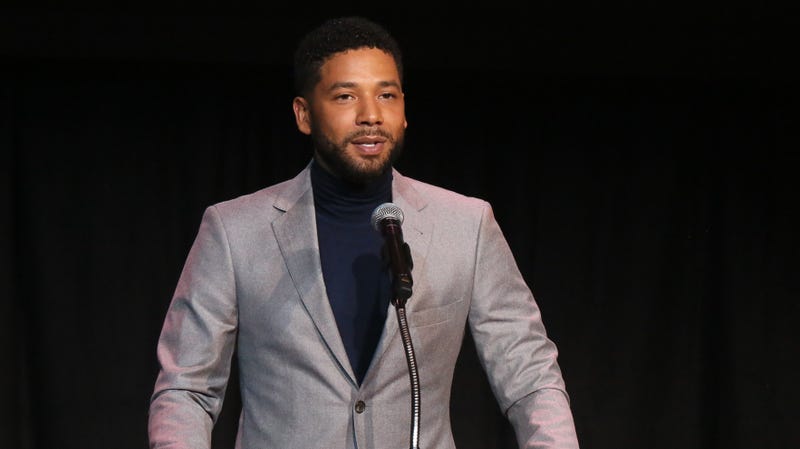 Jussie Smollett speaks at the Childrenâs Defense Fund Californiaâs 28th Annual Beat The Odds Awards on December 6, 2018 in Los Angeles, California.