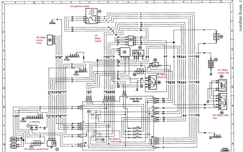 Peugeot 306 Rear Wiper Wiring Diagram - Wiring Diagram
