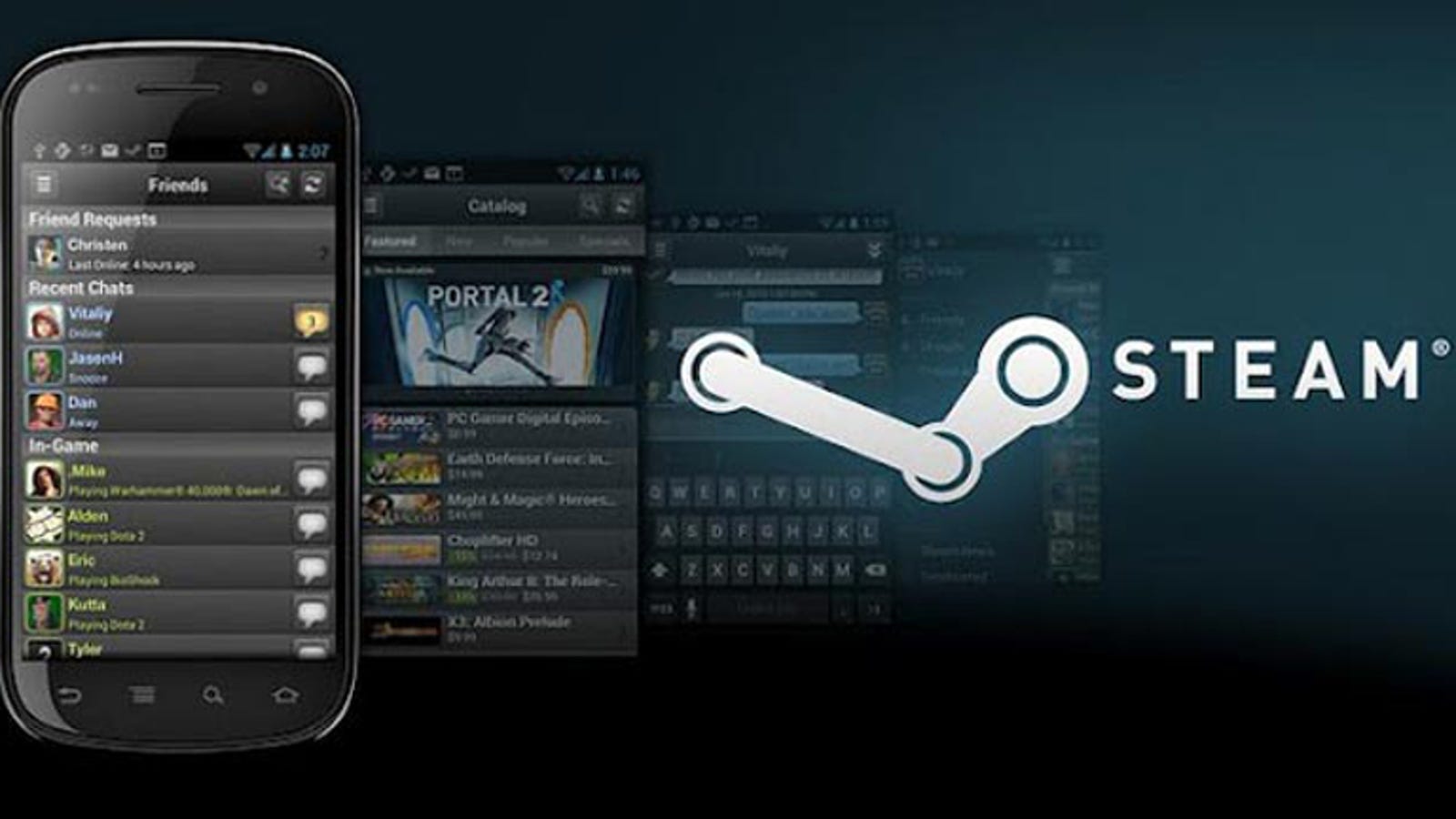 steam on android tablet