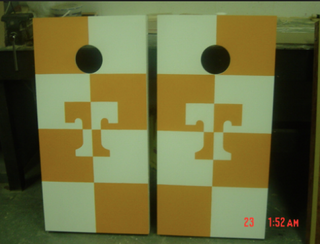 Stand Firm Designs, which is owned and operated by two Metro-Davidson County Detention Facility employees, reportedly sold items made by inmates on its website. The above photo shows two beanbag cornhole games that were sold on the site. Stand Firm Designs Screenshot