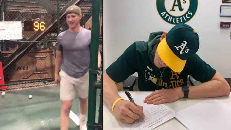 Illustration for article titled Oakland A's Sign Pitcher After He Throws 96 MPH At A Ballpark Speed Test