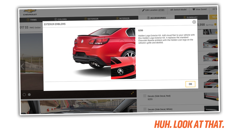 chevy ss sedan accessories