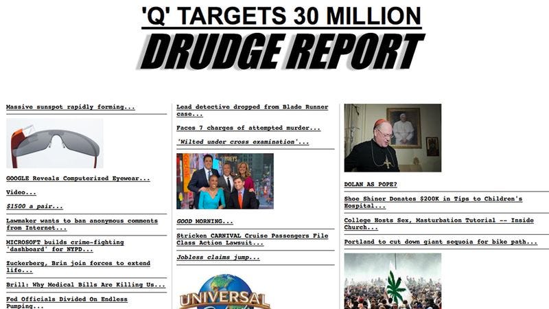 Illustration for article titled Sources: Hackers Vandalized Drudge Report For Last 15 Years
