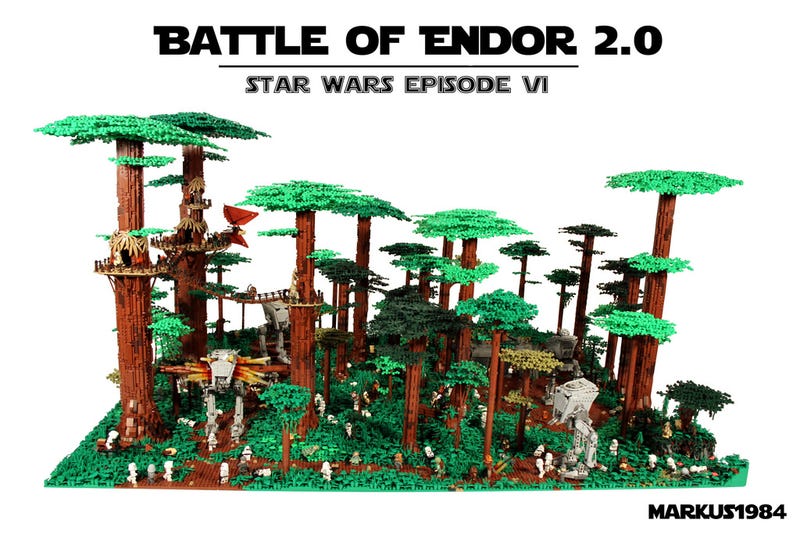 the battle of endor lego set