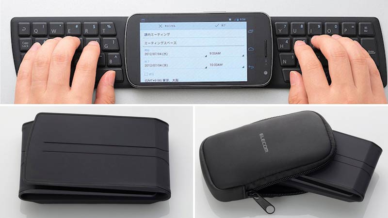 Illustration for article titled Foldable Wireless Keyboard Bets on NFC For Cordless Conquests