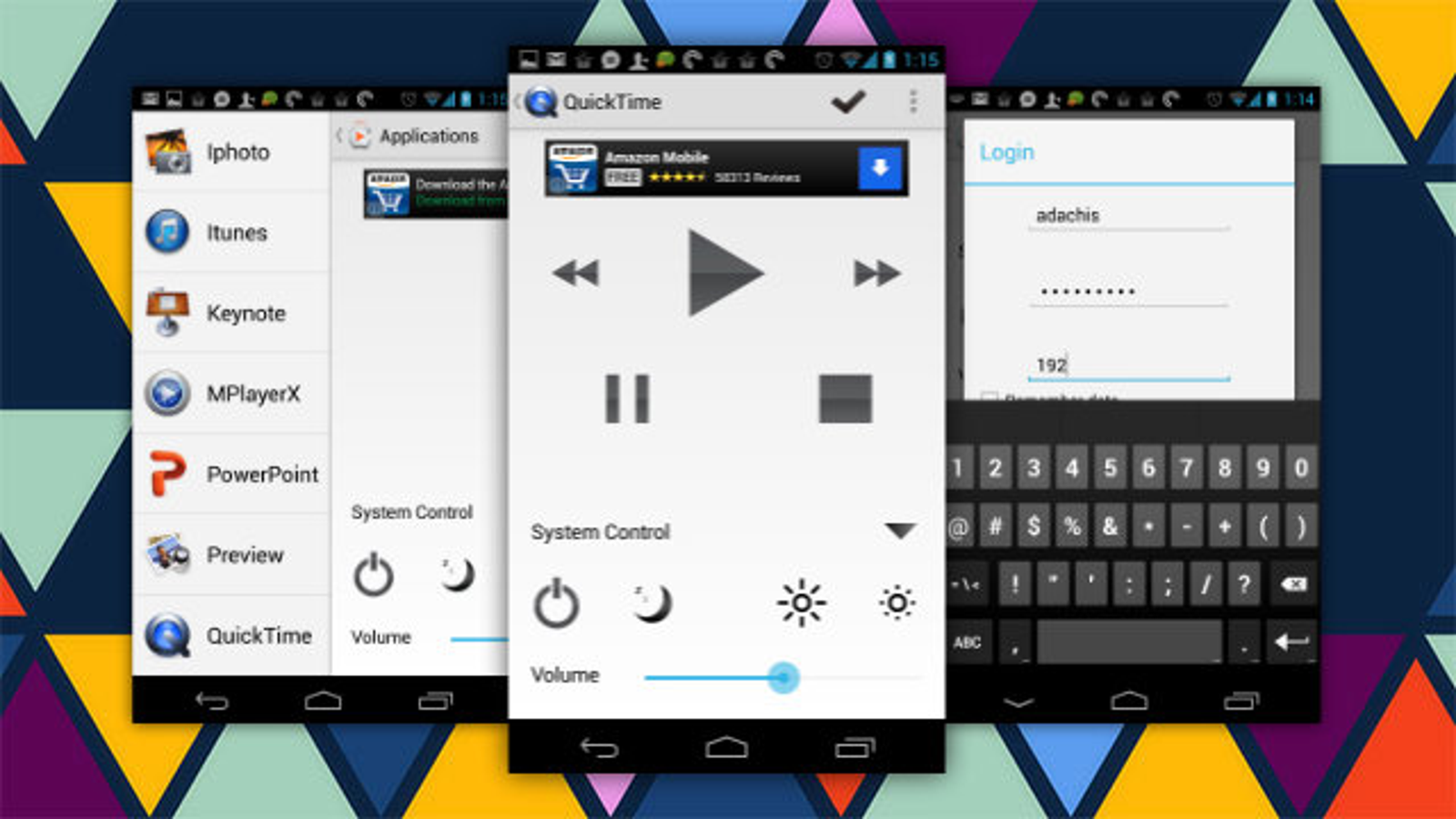 control mac from android