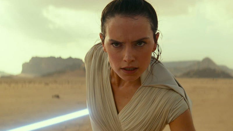 Daisy Ridley as Rey.