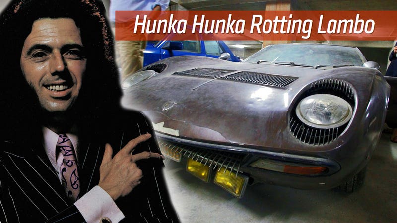 Illustration for article titled The 'Greek Elvis' Left This Rare Lamborghini In A Hotel Parking Lot For Three Decades