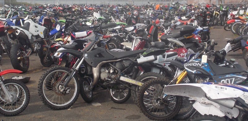 Illustration for article titled The NYPD has seized more than 1400 motorcycles so far this year