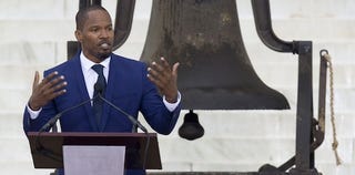 Jamie Foxx at the March on Washington 50th-anniversary commemoration (Saul Loeb/Getty Images)