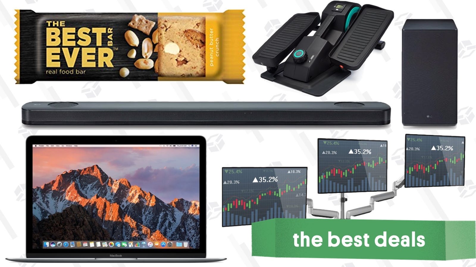 Friday's Best Deals: Atmos Sound Bar, Protein Snacks, Discounted MacBooks, and More