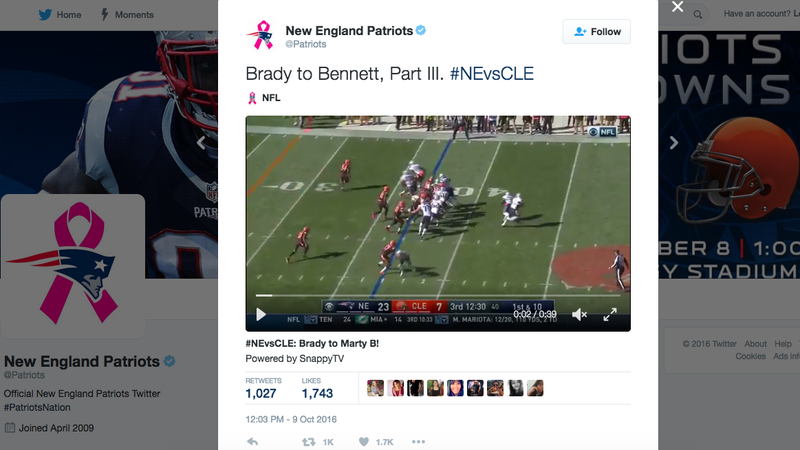 Illustration for article titled NFL Warns Teams Not To Post Highlights Online, Then Posts Lots Of Highlights Online
