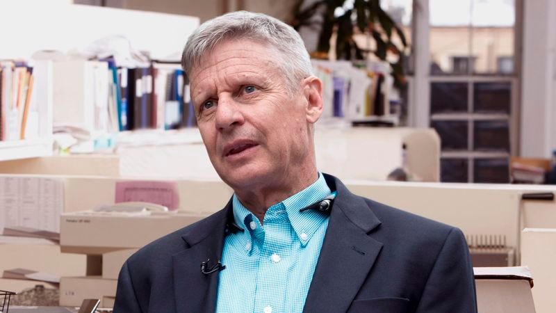 Illustration for article titled ‘What’s Our Best Path To 270?’ Gary Johnson Asks Campaign Aides Packing Up Office