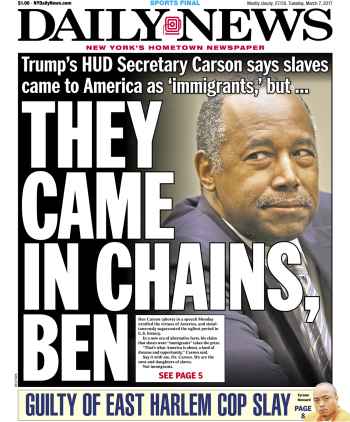 Tuesday’s Daily News in New York.