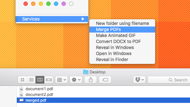 photo of Add a Merge PDF Button to Your Mac's Right-Click Menu image