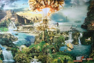 Illustration for article titled Lost's Island Explodes In Crazy New Poster