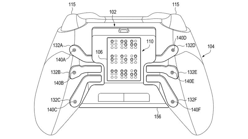 Illustration for article titled Microsoft Patent Imagines an Xbox Controller Customized for Gamers With Visual Impairment