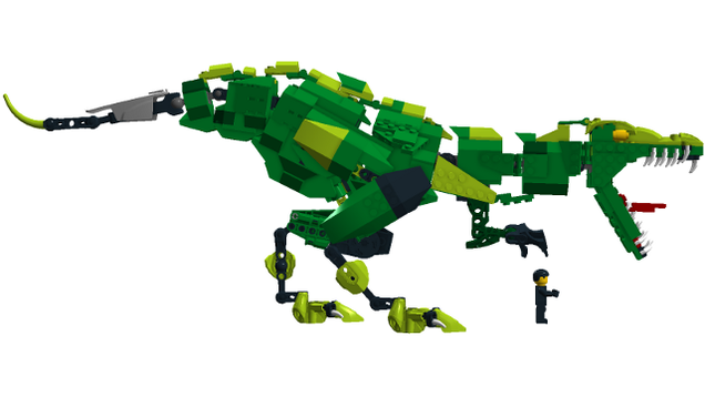 lego red trex
