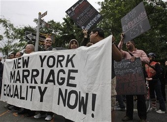 Illustration for article titled Gay Marriage Bill Fails In New York