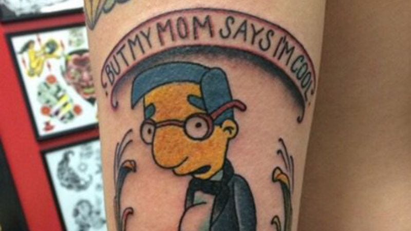 Illustration for article titled Explore the most cromulent Simpsons tattoos on Instagram