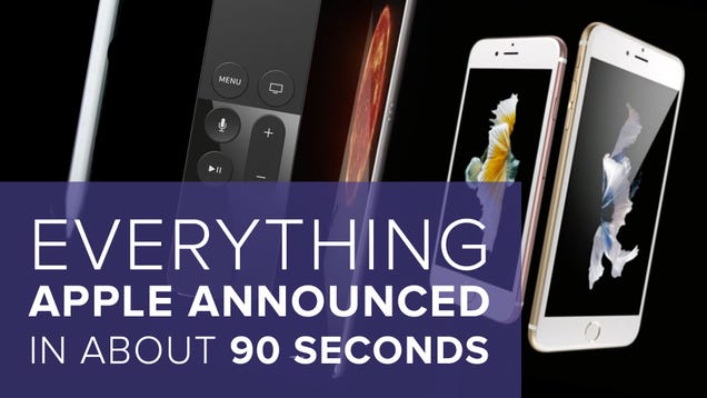 Everything Apple Announced Yesterday In About 90 Seconds