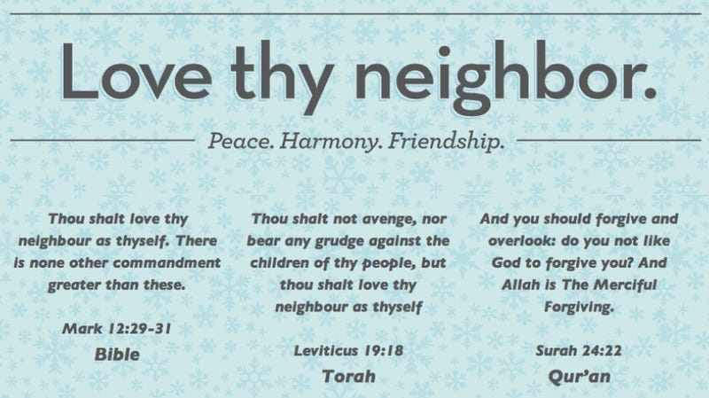 Illustration for article titled Religious Leaders Join Forces to Combat Anti-Muslim Ads With a Loving Campaign