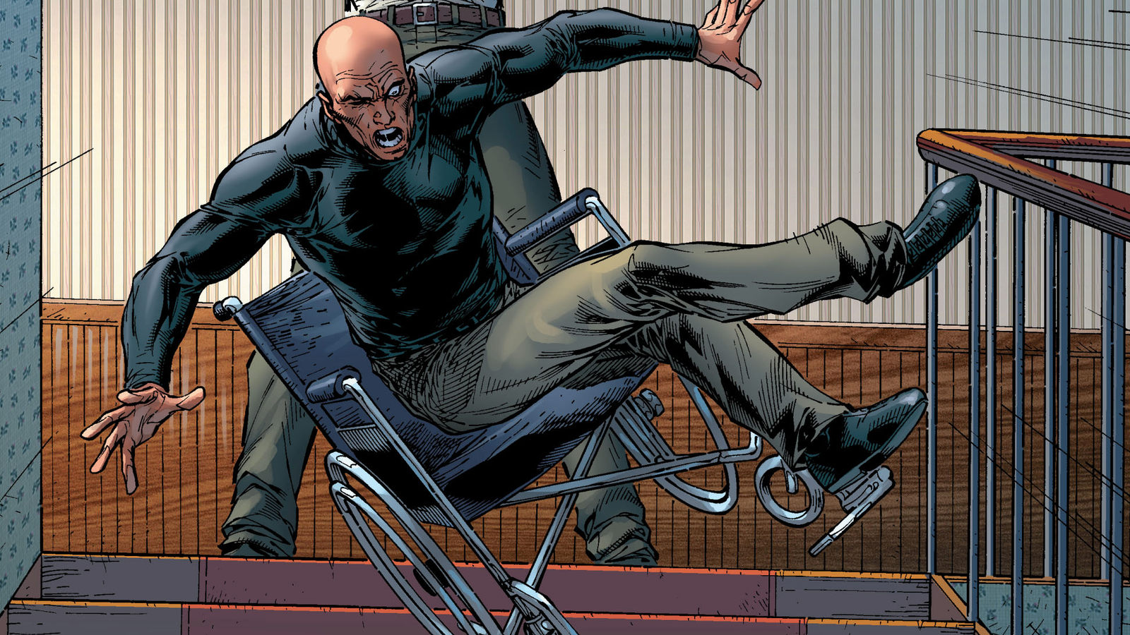 How Does X-Men's Charles Xavier Leave His Own House?