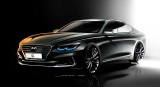 I think similar headlamp design is being used on the upcoming Kia GT Sedan.
