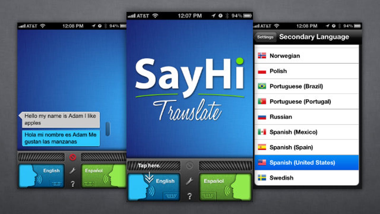 Переведи голос на английский. Приложение SAYHI. SAYHI Translate. Translate с голосом фото приложение. Universal Translator.