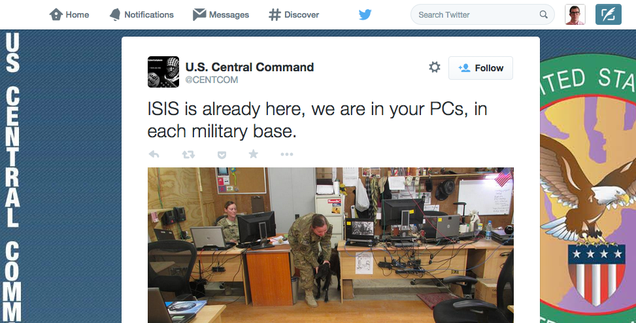 Someone Claiming to Be ISIS Says They Hacked CENTCOM, Leaks Docs Online