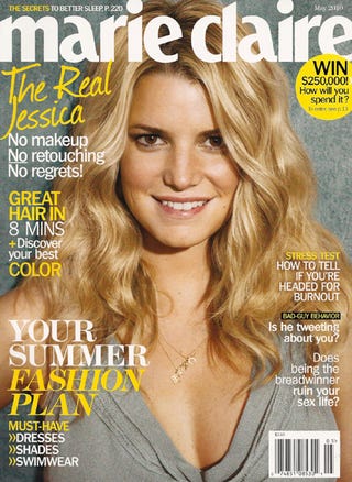 Illustration for article titled Gorgeous Gimmick: Jessica Simpson Without Retouching Or Makeup
