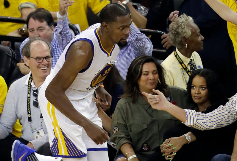 Rihanna's heckling and dabbing steals National Basketball Association  finals spotlight