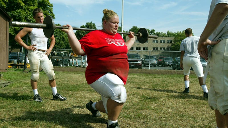 Illustration for article titled Nick Mangold's 5-8, 374-Pound Sister Makes US Olympic Weightlifting Team