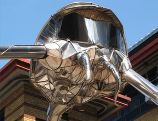 Illustration for article titled Martian Statue Permanently Terrorizes Small English Town