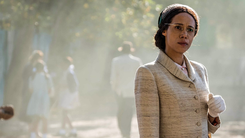 Vinette Robinson as Mrs. Rosa Parks in Doctor Who.