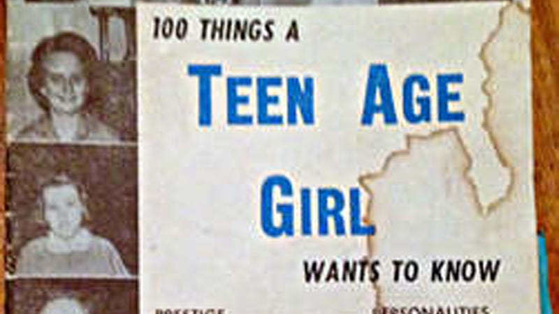 Illustration for article titled 100 Things a Teen Age Girl Wants to Know Is a Hilarious Artifact