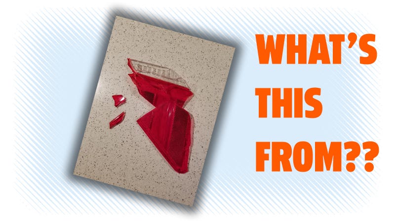 Illustration for article titled Can You ID This Shattered Tail Light From A Parking Garage Accident?