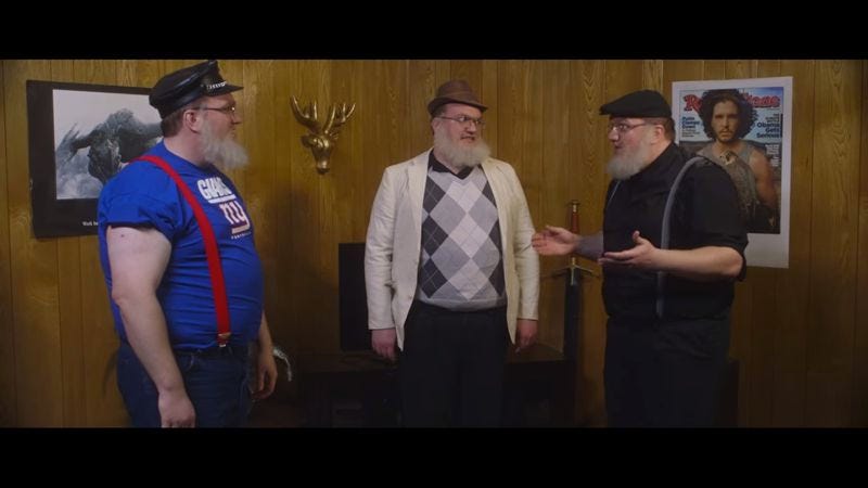 George R.R. Martin gets cloned in the trailer for Multiplicity 2: Game